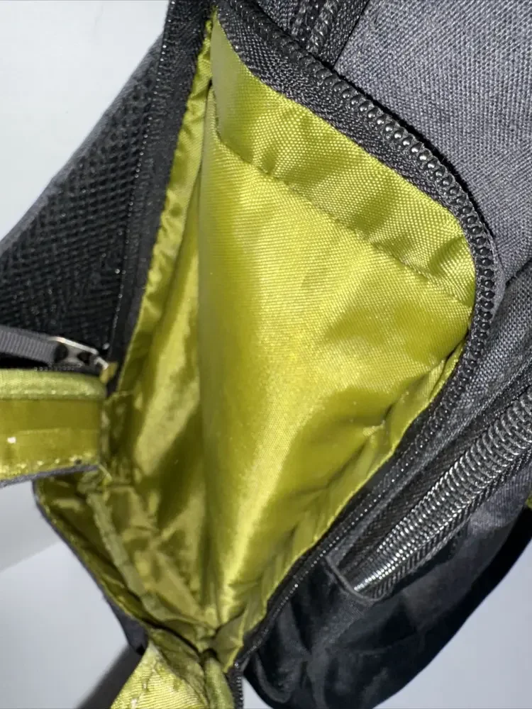 Eddie Bauer Diaper Bag Backpack‎ Unisex Gender Neutral Charcoal Gray/Green -EUC